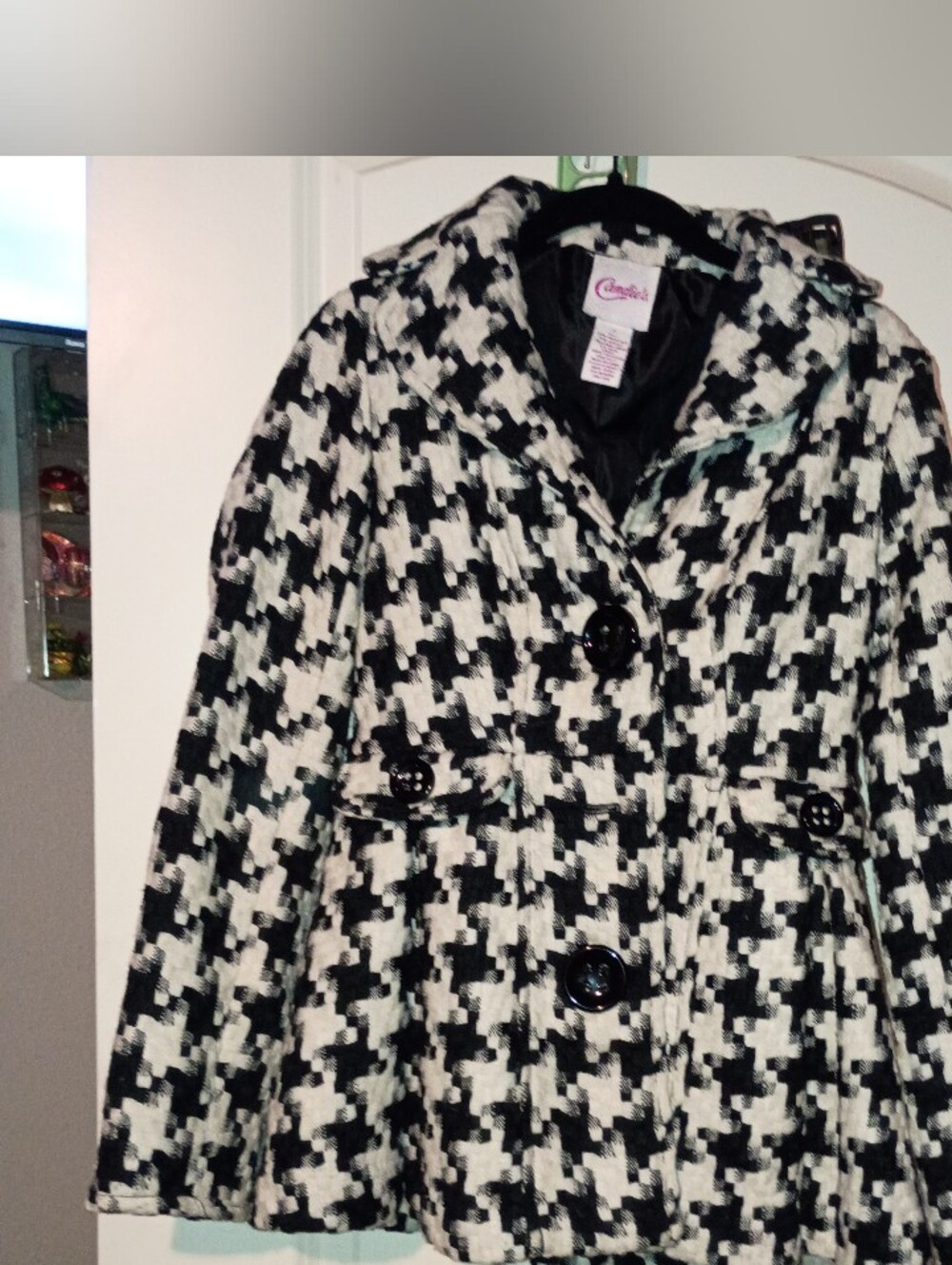 Candie's Black and White  Pea Coat